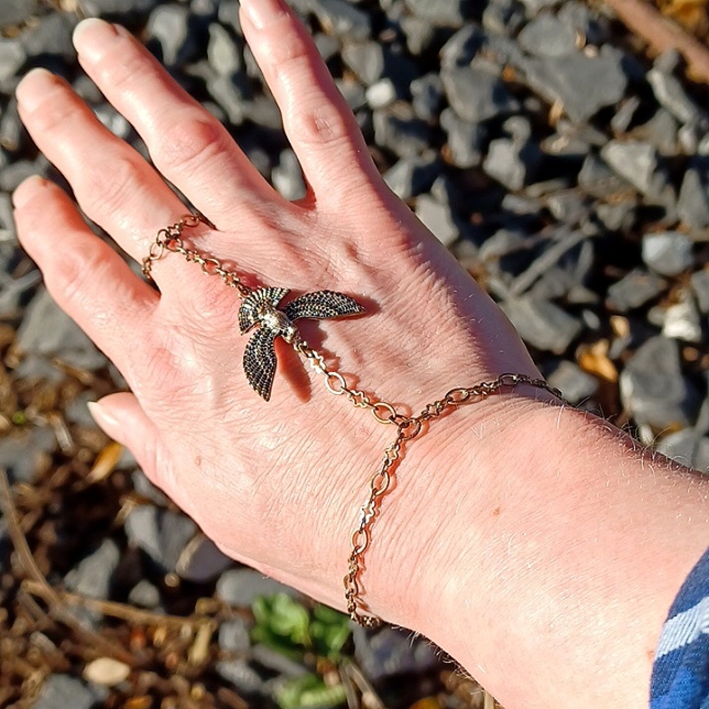 Unique Eagle Bracelet Ring Festival Jewelry